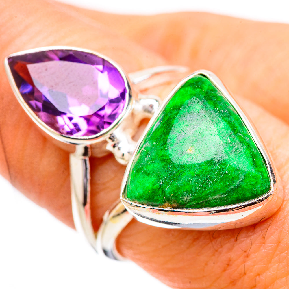 Gaspeite Rings handcrafted by Ana Silver Co - RING131788