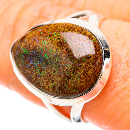 Andamooka Opal Rings handcrafted by Ana Silver Co - RING131795