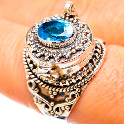 Swiss Blue Topaz Rings handcrafted by Ana Silver Co - RING131797