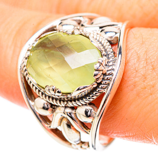Prehnite Rings handcrafted by Ana Silver Co - RING131799