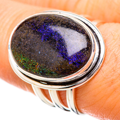 Andamooka Opal Rings handcrafted by Ana Silver Co - RING131805