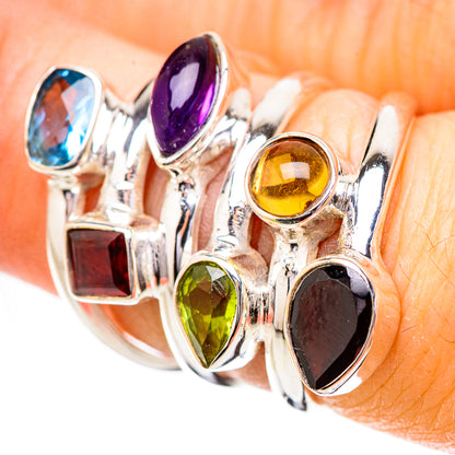 Garnet Rings handcrafted by Ana Silver Co - RING131807