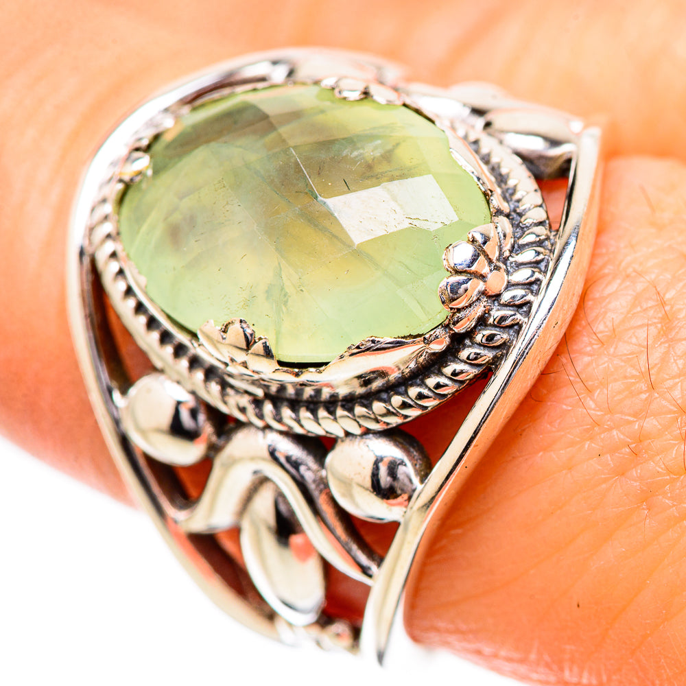 Prehnite Rings handcrafted by Ana Silver Co - RING131811