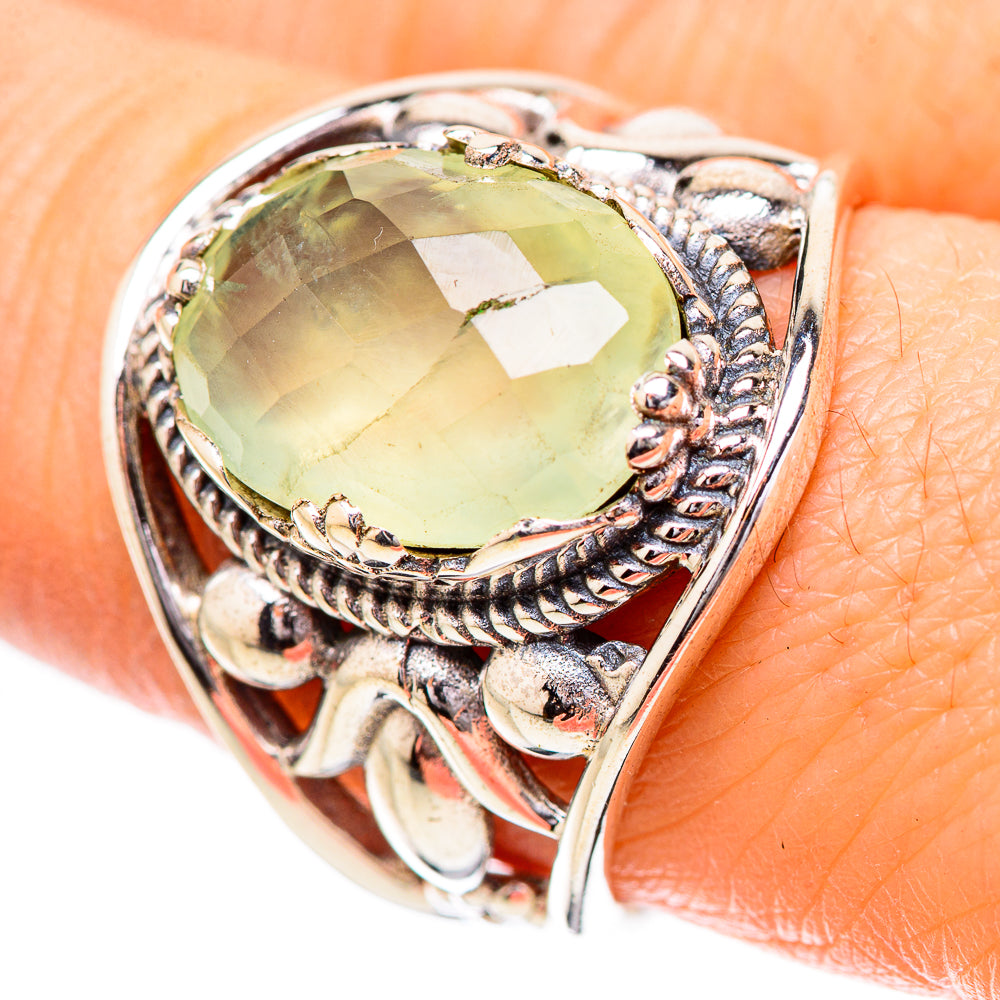 Prehnite Rings handcrafted by Ana Silver Co - RING131822
