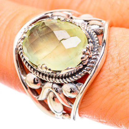 Prehnite Rings handcrafted by Ana Silver Co - RING131822