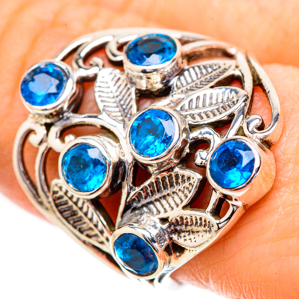 Swiss Blue Topaz Rings handcrafted by Ana Silver Co - RING131830