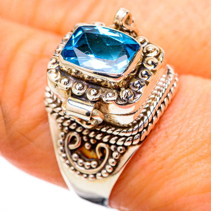 Swiss Blue Topaz Rings handcrafted by Ana Silver Co - RING131840