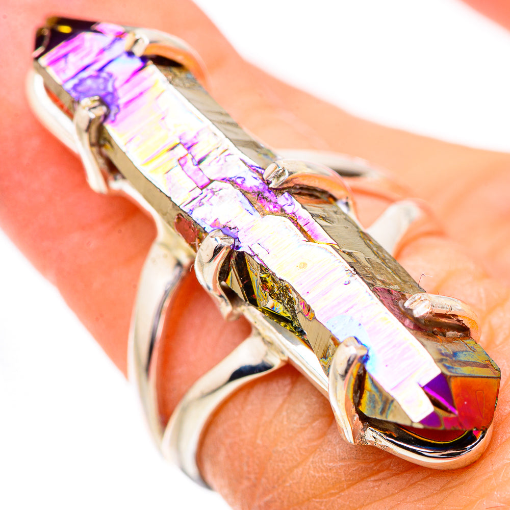 Titanium Sunshine Druzy Rings handcrafted by Ana Silver Co - RING131847