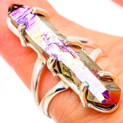 Titanium Sunshine Druzy Rings handcrafted by Ana Silver Co - RING131847
