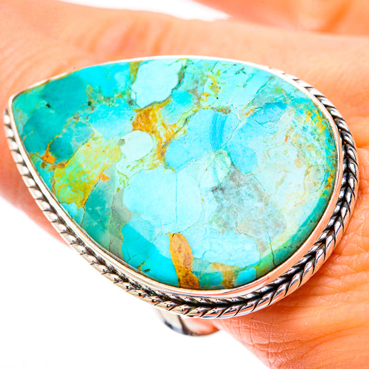 Chrysocolla Rings handcrafted by Ana Silver Co - RING131855