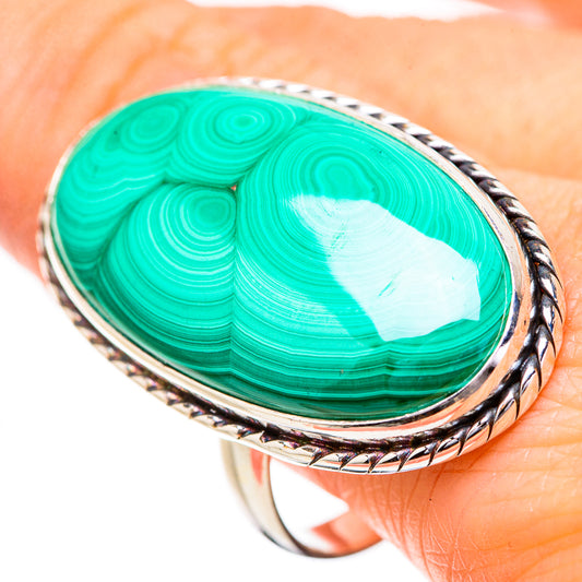 Malachite Rings handcrafted by Ana Silver Co - RING131861