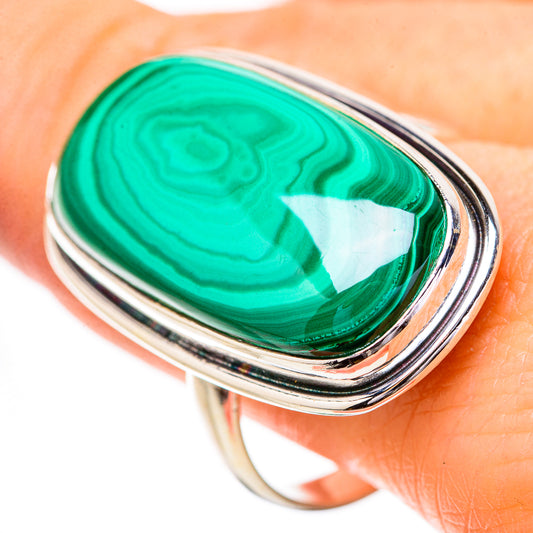 Malachite Rings handcrafted by Ana Silver Co - RING131862