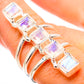 Rainbow Moonstone Rings handcrafted by Ana Silver Co - RING131867
