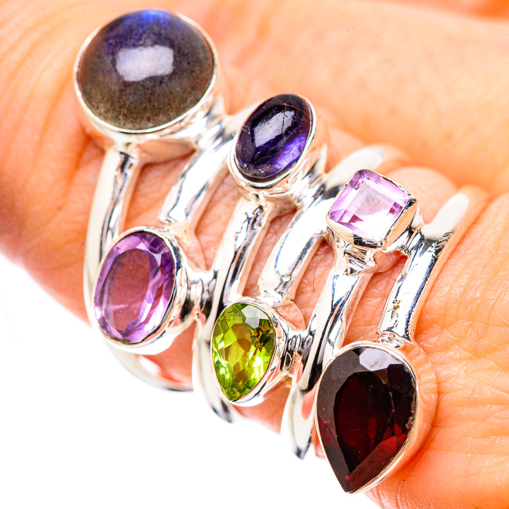 Garnet Rings handcrafted by Ana Silver Co - RING131868