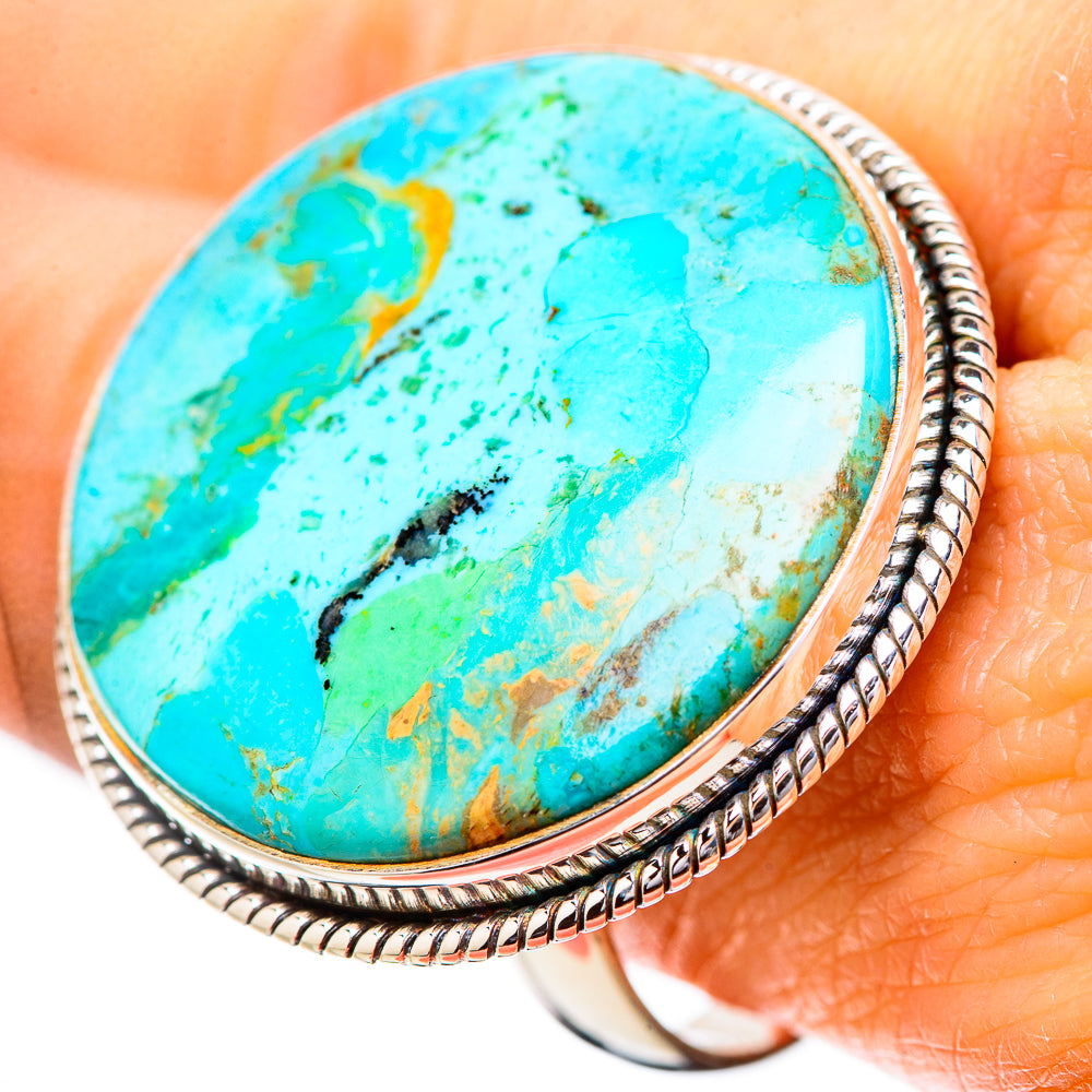 Chrysocolla Rings handcrafted by Ana Silver Co - RING131876