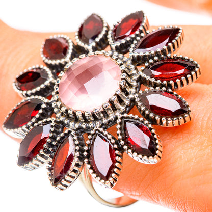 Rose Quartz Rings handcrafted by Ana Silver Co - RING131884