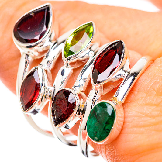 Garnet Rings handcrafted by Ana Silver Co - RING131892