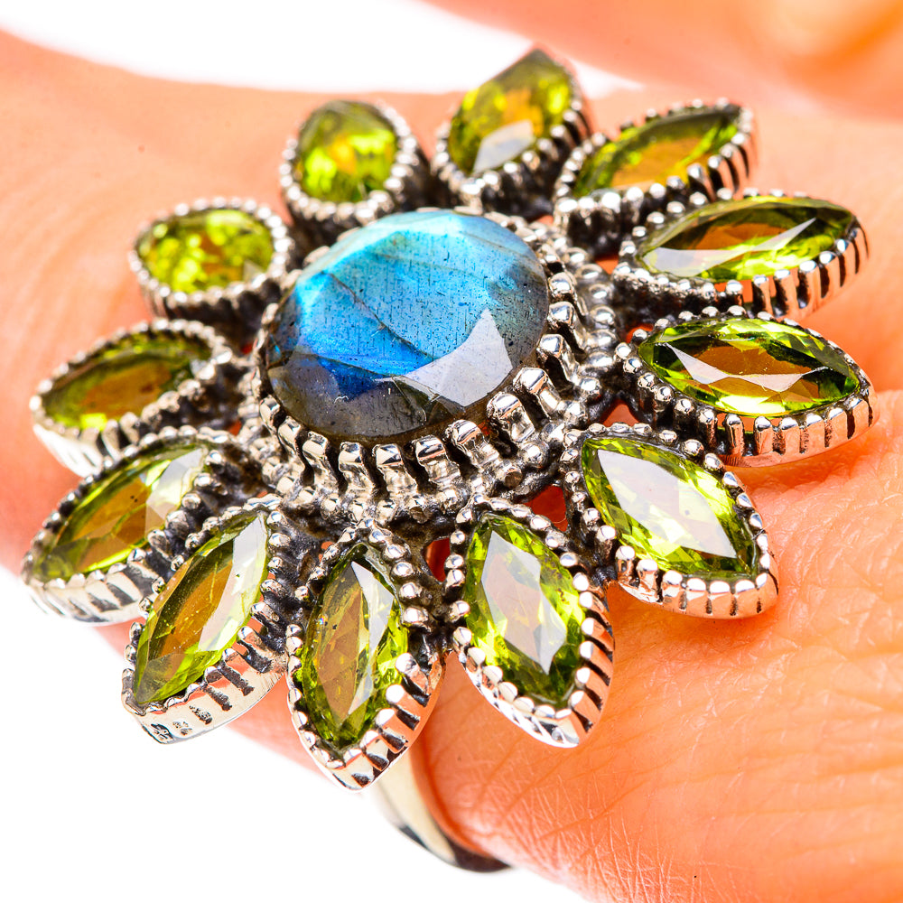 Labradorite Rings handcrafted by Ana Silver Co - RING131900