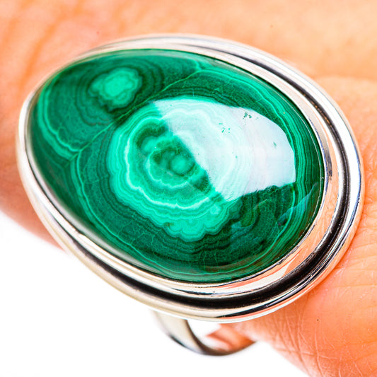 Malachite Rings handcrafted by Ana Silver Co - RING131901