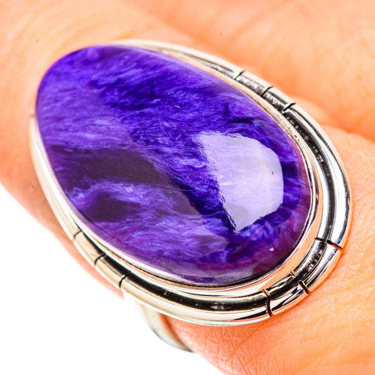Charoite Rings handcrafted by Ana Silver Co - RING131903