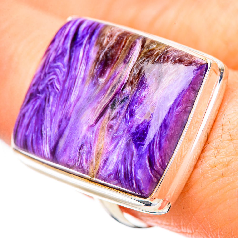 Charoite Rings handcrafted by Ana Silver Co - RING131904