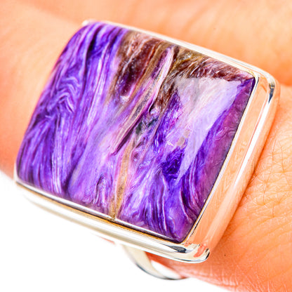 Charoite Rings handcrafted by Ana Silver Co - RING131904