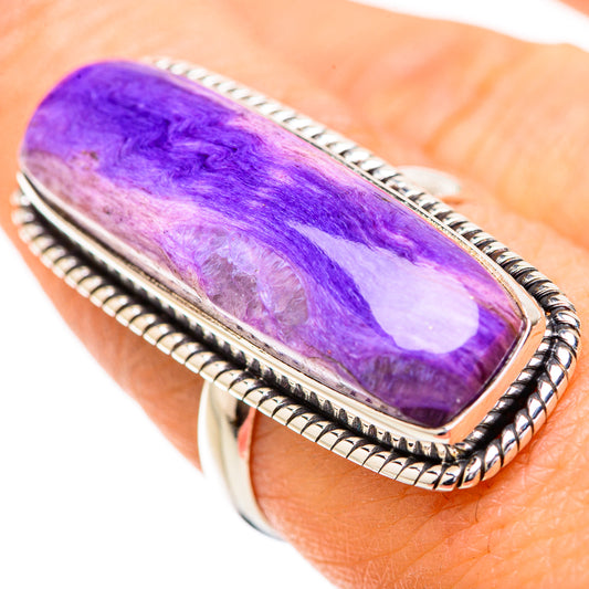 Charoite Rings handcrafted by Ana Silver Co - RING131906