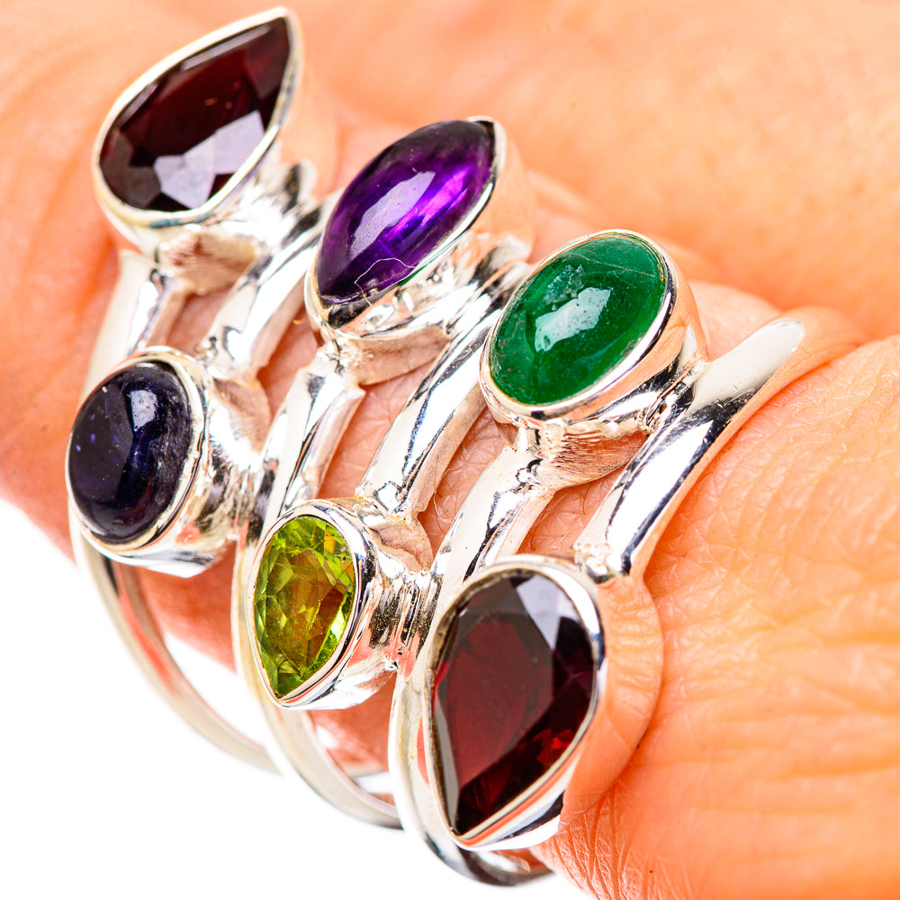 Garnet Rings handcrafted by Ana Silver Co - RING131908
