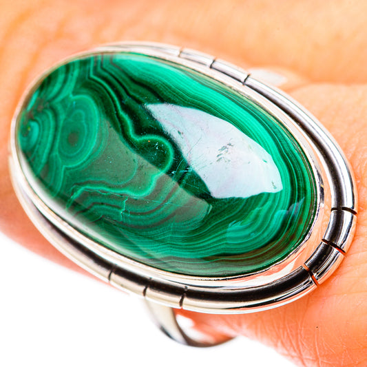 Malachite Rings handcrafted by Ana Silver Co - RING131920