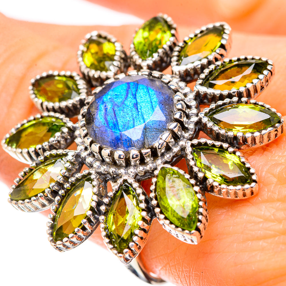 Labradorite Rings handcrafted by Ana Silver Co - RING131921