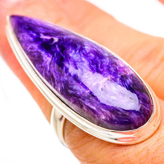 Charoite Rings handcrafted by Ana Silver Co - RING131924