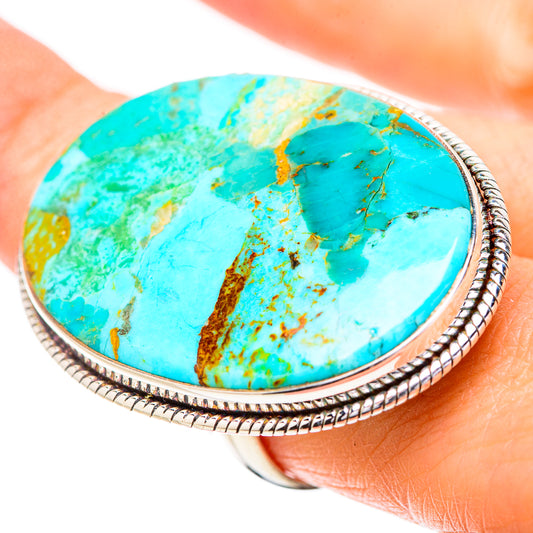 Chrysocolla Rings handcrafted by Ana Silver Co - RING131933