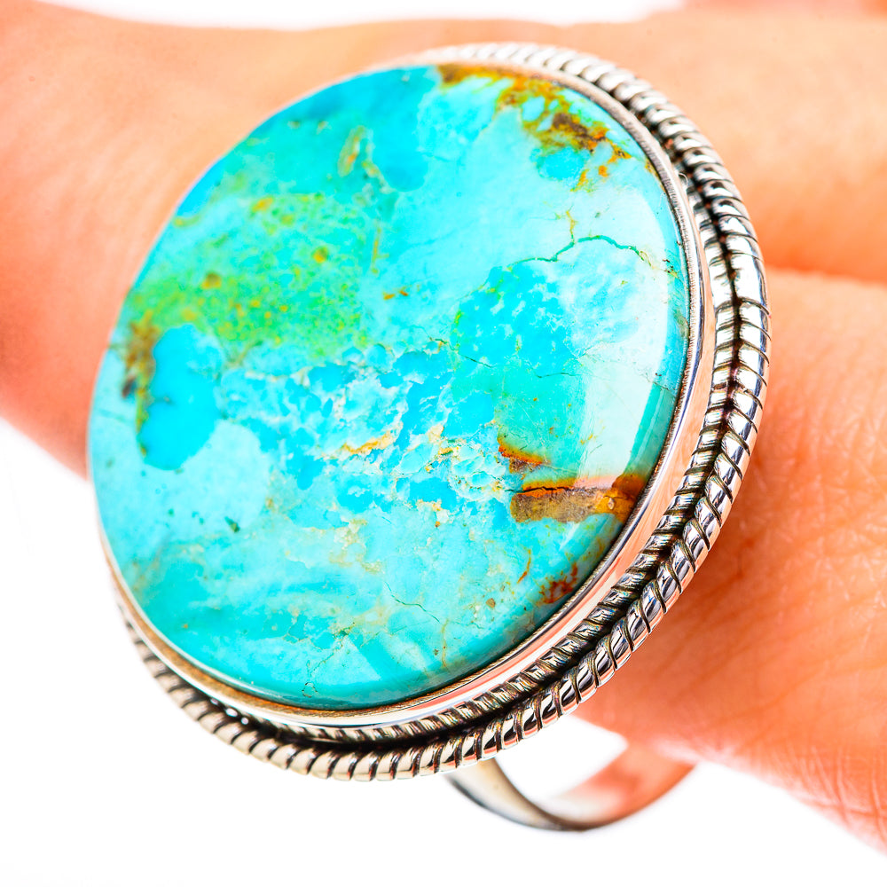 Chrysocolla Rings handcrafted by Ana Silver Co - RING131935