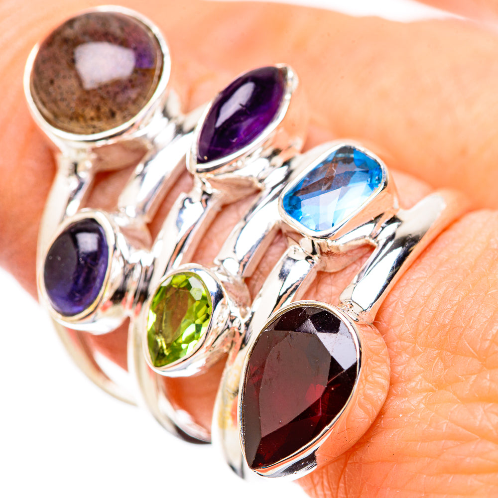 Garnet Rings handcrafted by Ana Silver Co - RING131947
