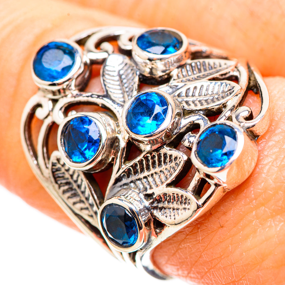 Swiss Blue Topaz Rings handcrafted by Ana Silver Co - RING131951