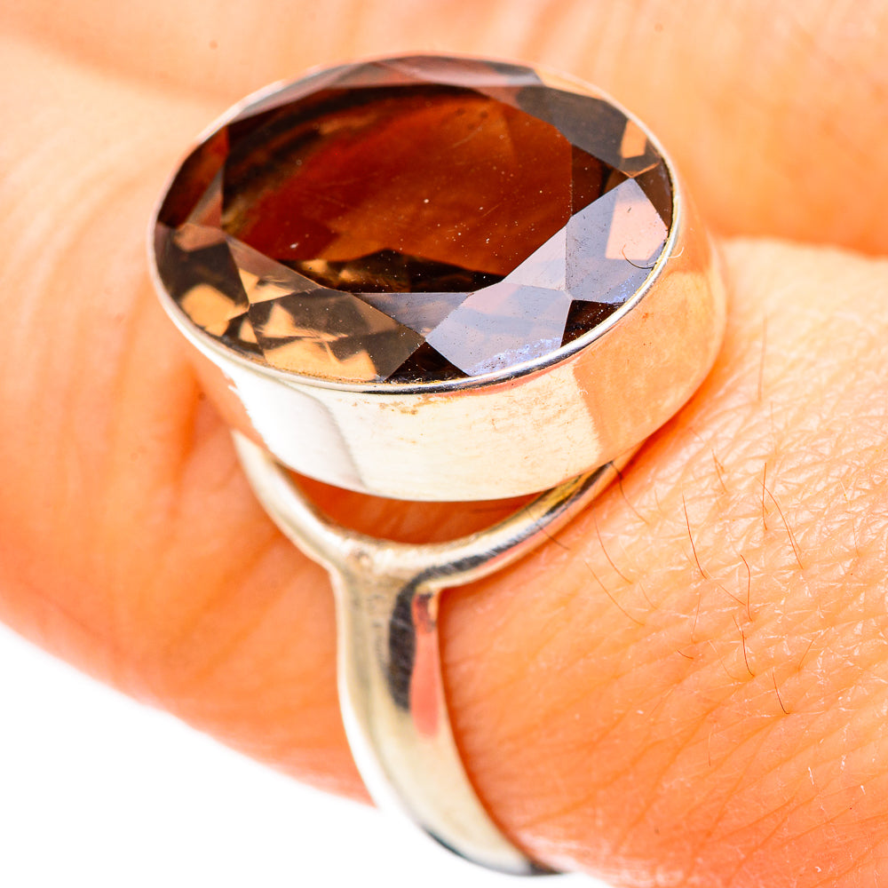 Smoky Quartz Rings handcrafted by Ana Silver Co - RING131955