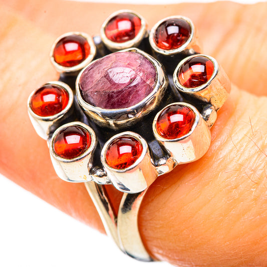 Pink Tourmaline Rings handcrafted by Ana Silver Co - RING131958