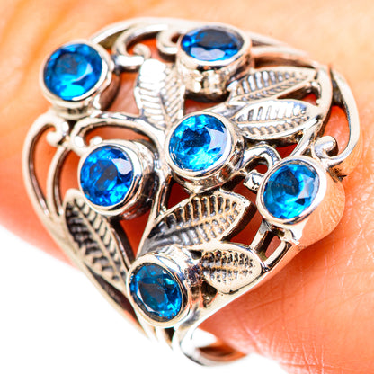 Swiss Blue Topaz Rings handcrafted by Ana Silver Co - RING131972