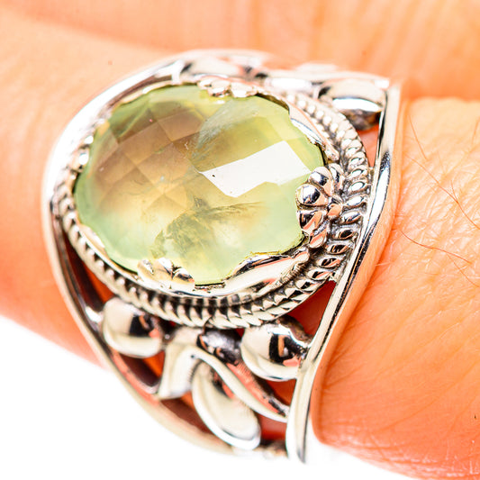 Prehnite Rings handcrafted by Ana Silver Co - RING131974