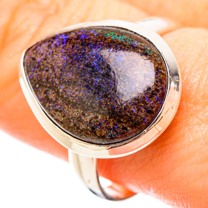 Andamooka Opal Rings handcrafted by Ana Silver Co - RING131982