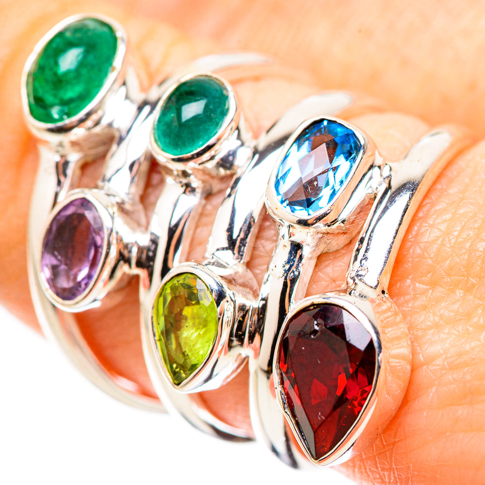 Garnet Rings handcrafted by Ana Silver Co - RING131986