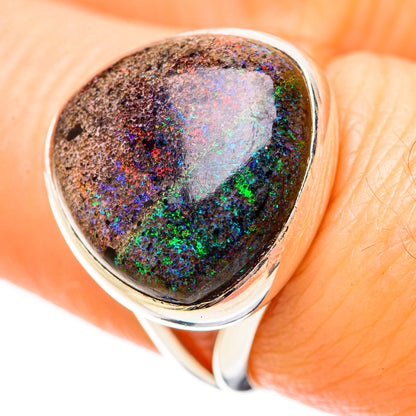 Andamooka Opal Rings handcrafted by Ana Silver Co - RING131997