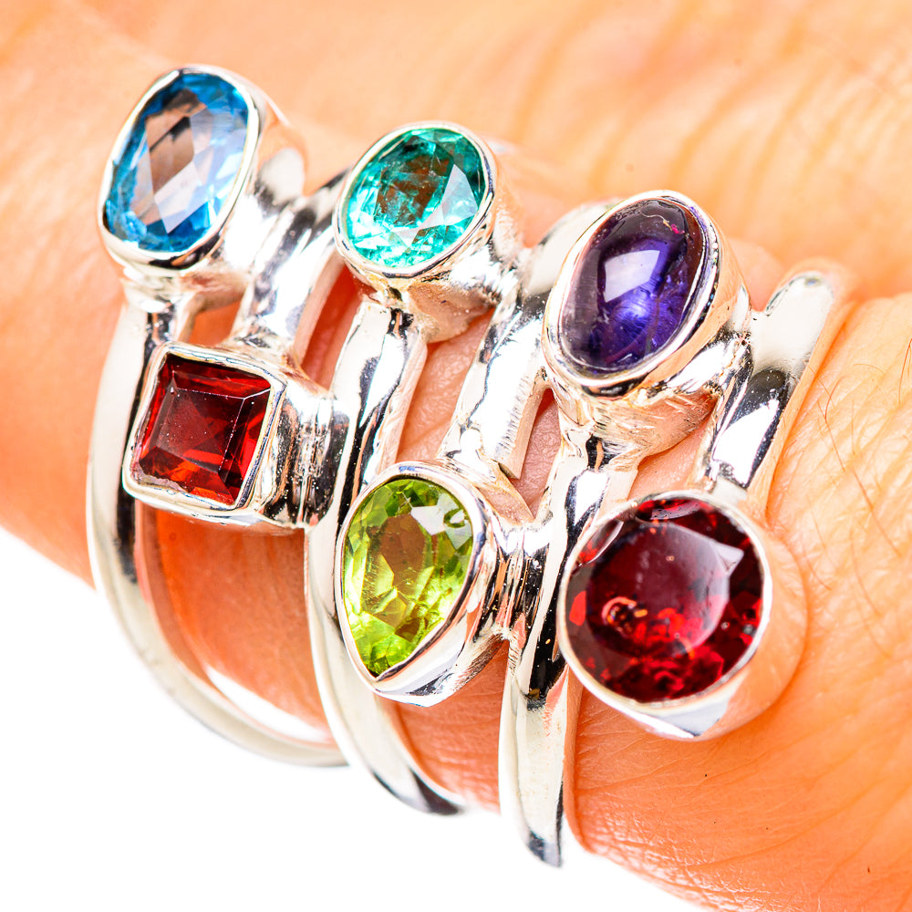Garnet Rings handcrafted by Ana Silver Co - RING131999