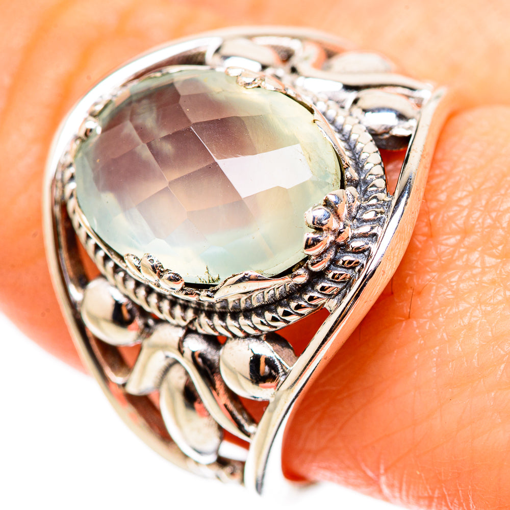 Prehnite Rings handcrafted by Ana Silver Co - RING132004