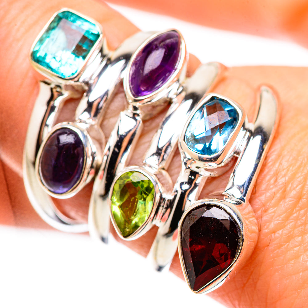 Garnet Rings handcrafted by Ana Silver Co - RING132013