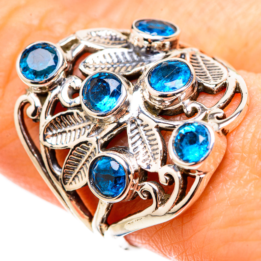 Swiss Blue Topaz Rings handcrafted by Ana Silver Co - RING132020