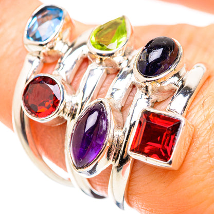 Garnet Rings handcrafted by Ana Silver Co - RING132023