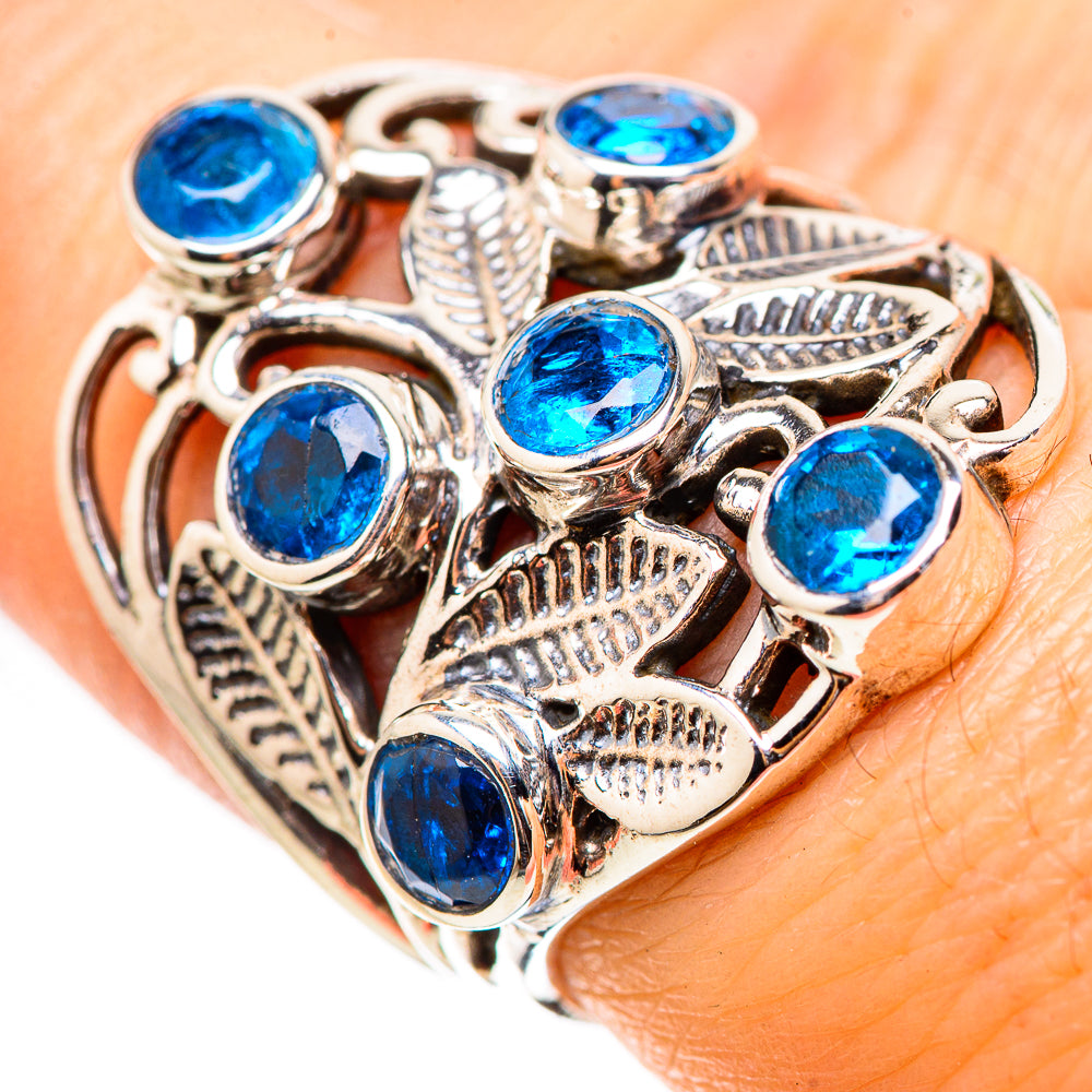 Swiss Blue Topaz Rings handcrafted by Ana Silver Co - RING132024