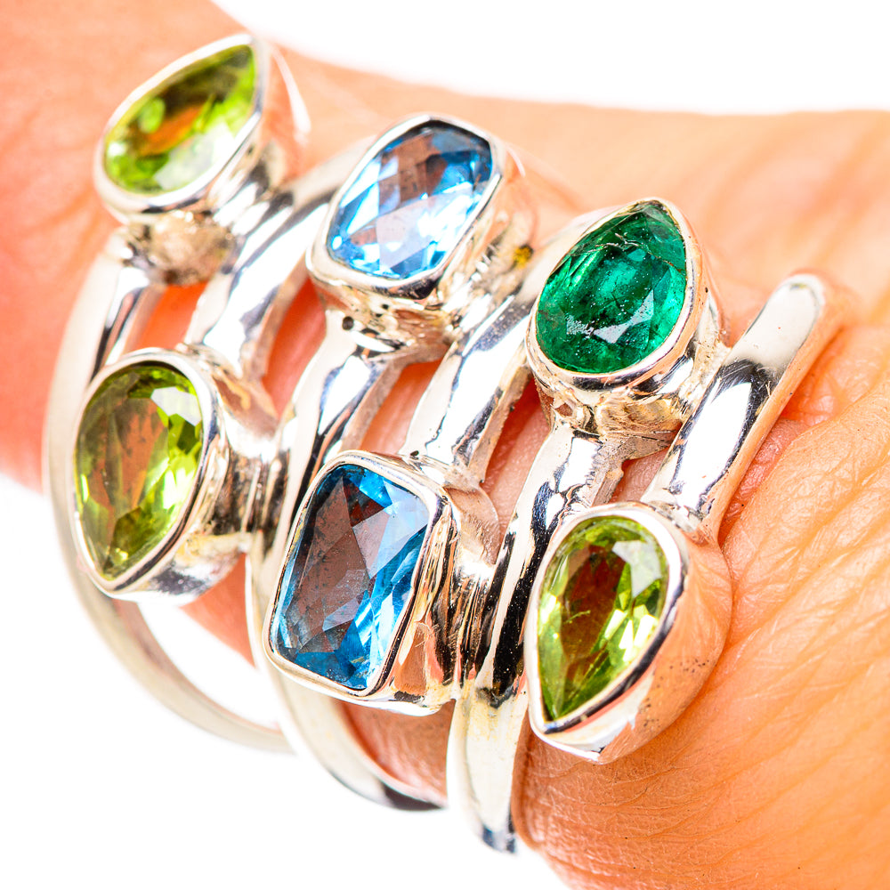 Swiss Blue Topaz Rings handcrafted by Ana Silver Co - RING132026