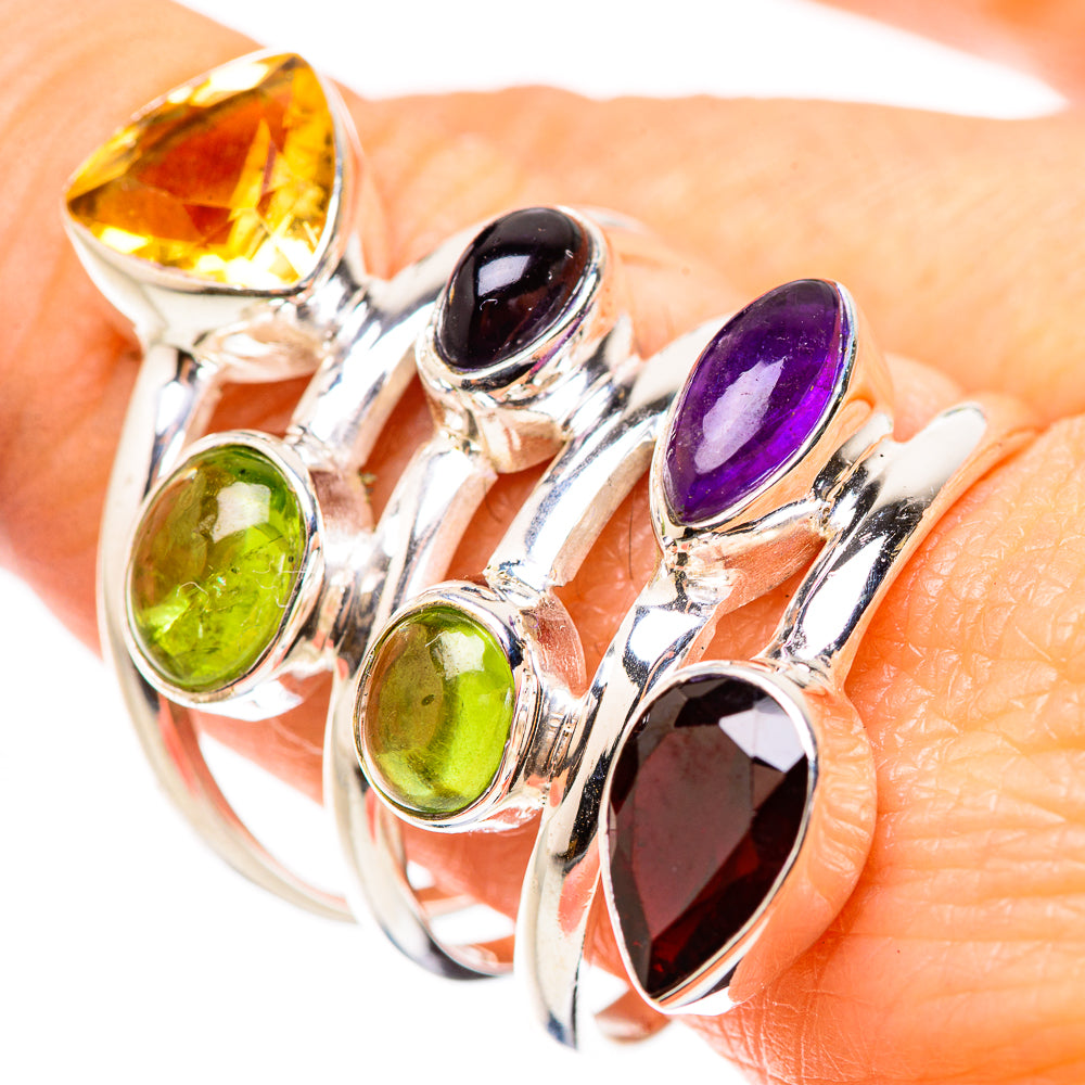 Garnet Rings handcrafted by Ana Silver Co - RING132030